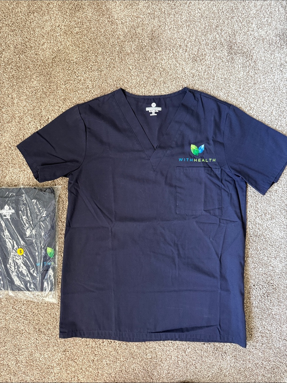 Bundle of 2 Navy Medical Scrub Top
